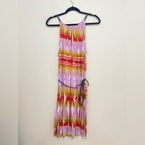 French Connection boho southwestern printed high neck dress